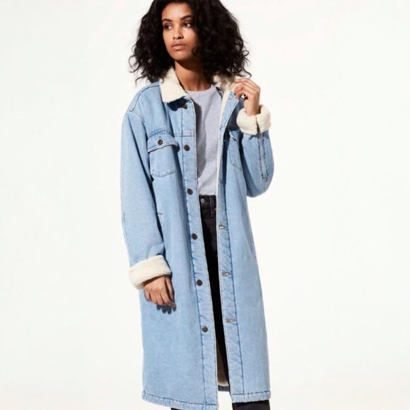 Aritzia TNA Golden Denim Coat - Picture 3 of 11